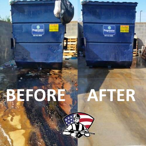 Dumpster Pad Cleaning in Cypress TX